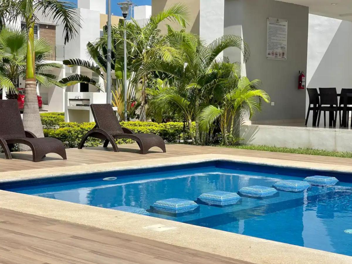 Casa Familiar Cerca De La Playa Con Terraza Privada Cancún Exterior foto