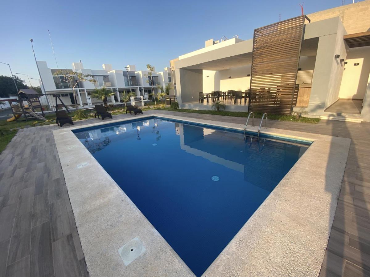 Casa Familiar Cerca De La Playa Con Terraza Privada Cancún Exterior foto